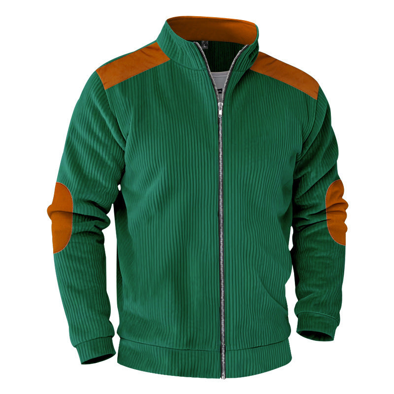 レトロスタンドカラー メンズジップジャケット|大人カジュアルを上品に演出