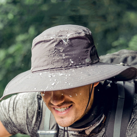 メンズ釣り用ワイドブリムハット|広いつばで日差しをブロック!快適に釣りを楽しめる夏帽子