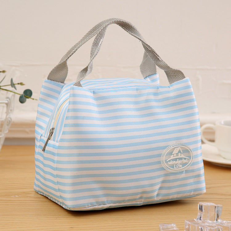 Home use: Daily outdoor portable large capacity, zipper portable picnic bag