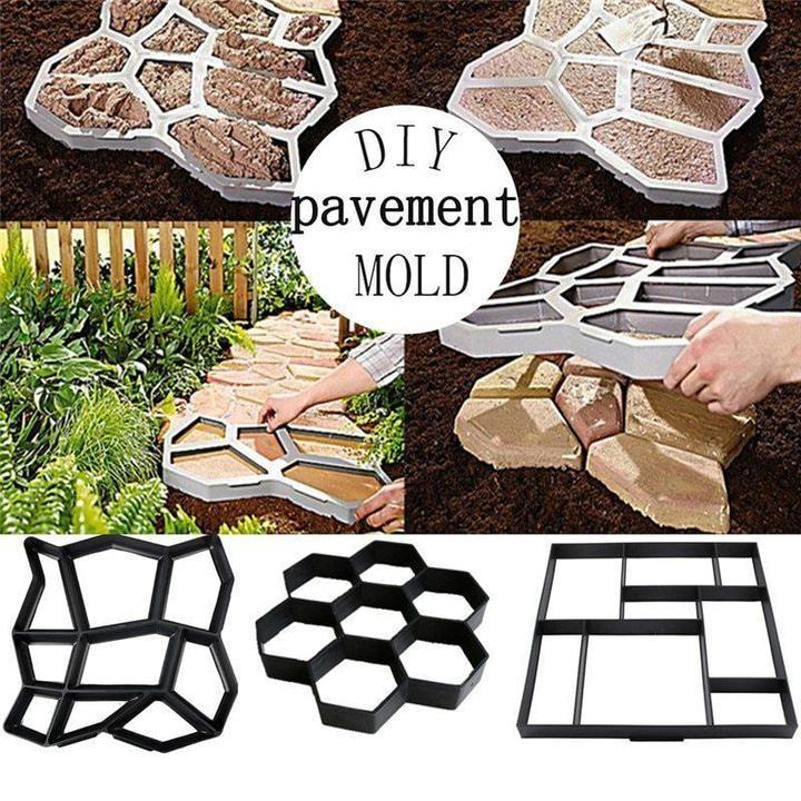 Ultra Light DIY Garden Paving Mold Hexagonal Fancy Mold