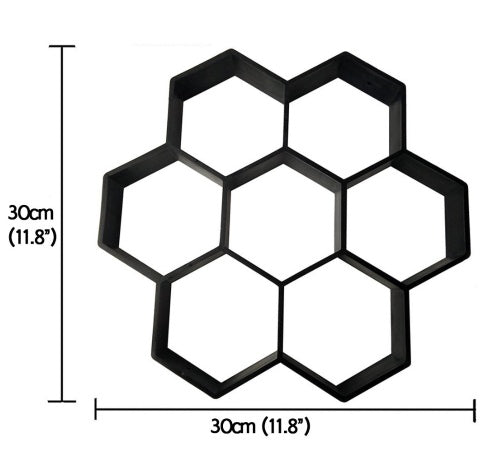 Ultra Light DIY Garden Paving Mold Hexagonal Fancy Mold