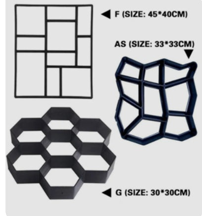 Ultra Light DIY Garden Paving Mold Hexagonal Fancy Mold