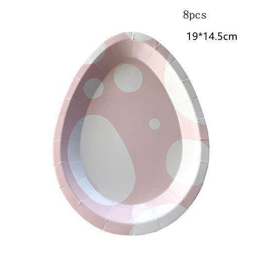 ウサギ ペーパープレート エッグ バニー ペーパーカップ プレート ハッピー パーティー用品