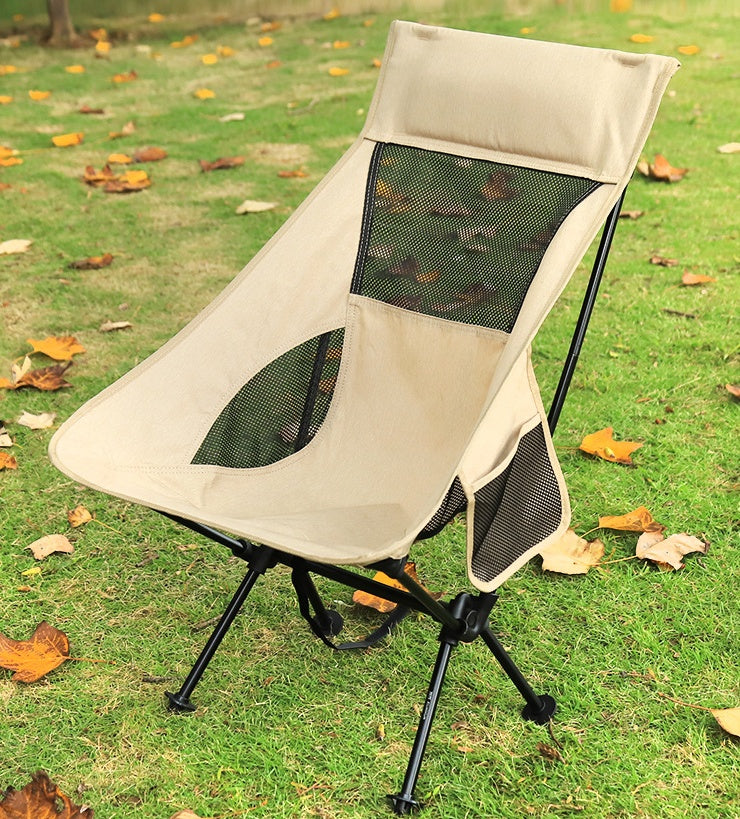 Outdoor folding chair, aluminum alloy, ultra-lightweight and portable