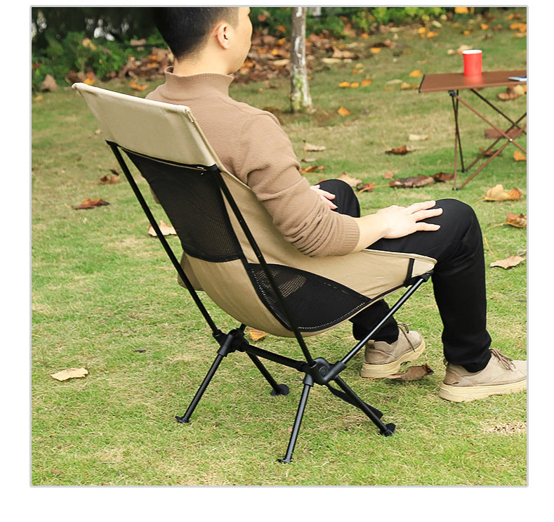 Outdoor folding chair, aluminum alloy, ultra-lightweight and portable