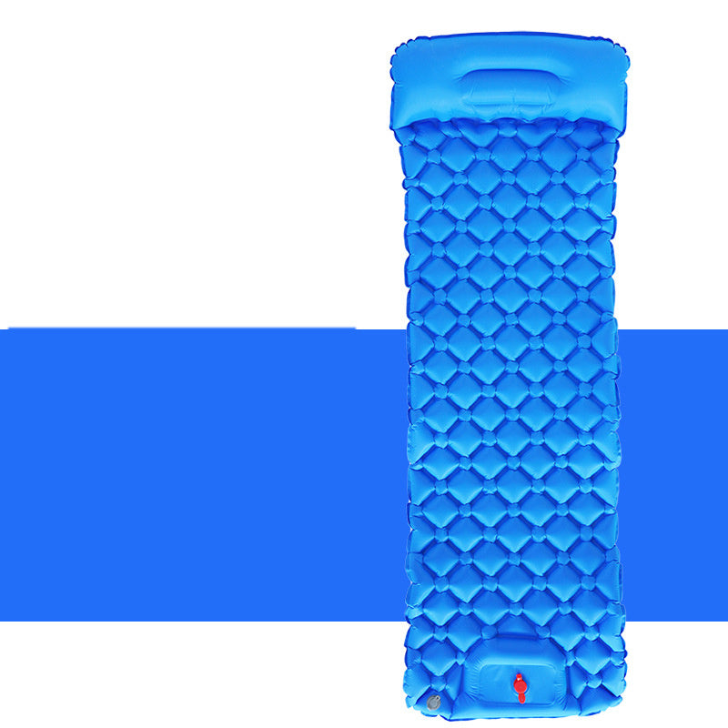 Outdoor Sleeping Bag Camping Inflatable Mattress with Pillow Travel Mat Folding Bed Ultralight Air Cushion Hiking Trekking