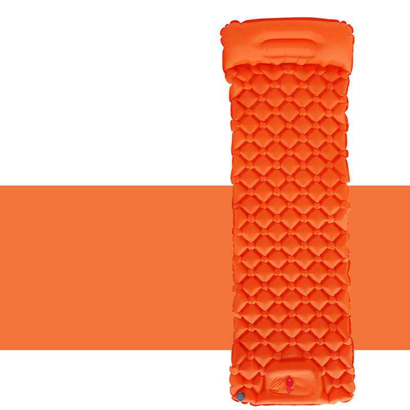 Outdoor Sleeping Bag Camping Inflatable Mattress with Pillow Travel Mat Folding Bed Ultralight Air Cushion Hiking Trekking