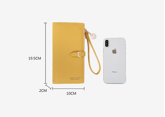 韓国スタイル レディース長財布|ファスナー付きで安心!トレンド感あるおしゃれ財布