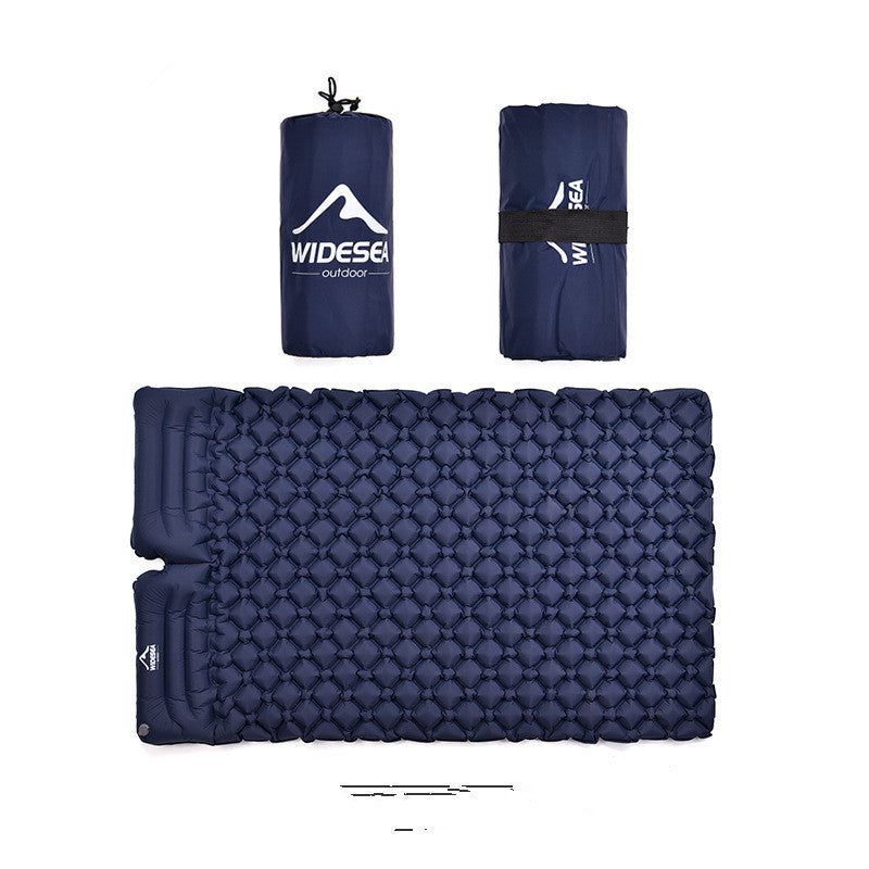Inflatable Moisture Proof Mat for Camping Double Portable Ultra Light Mat Quick Inflatable Camping Air Mat