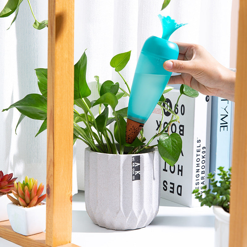 Plant Watering Ball Plastic Automatic Watering Spike Valve Automatic Watering Dripper Irrigation Device for Indoor and Outdoor Use