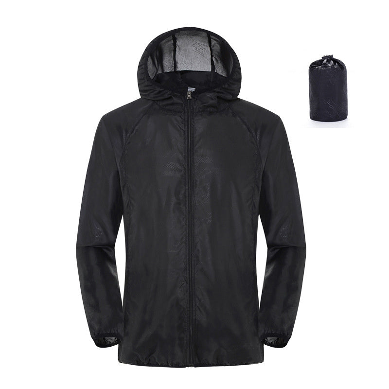 Summer outdoor sun protection wear for women, lightweight, waterproof windbreaker