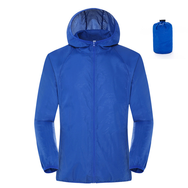 Summer outdoor sun protection wear for women, lightweight, waterproof windbreaker