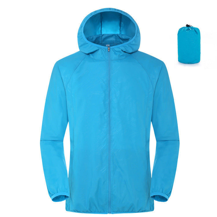 Summer outdoor sun protection wear for women, lightweight, waterproof windbreaker