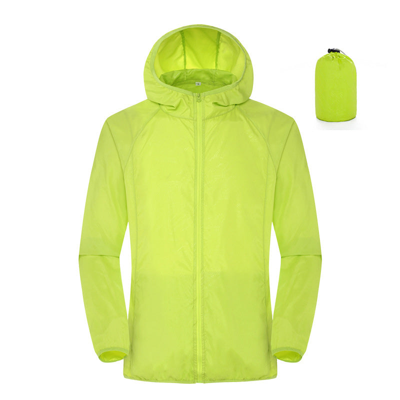 Summer outdoor sun protection wear for women, lightweight, waterproof windbreaker