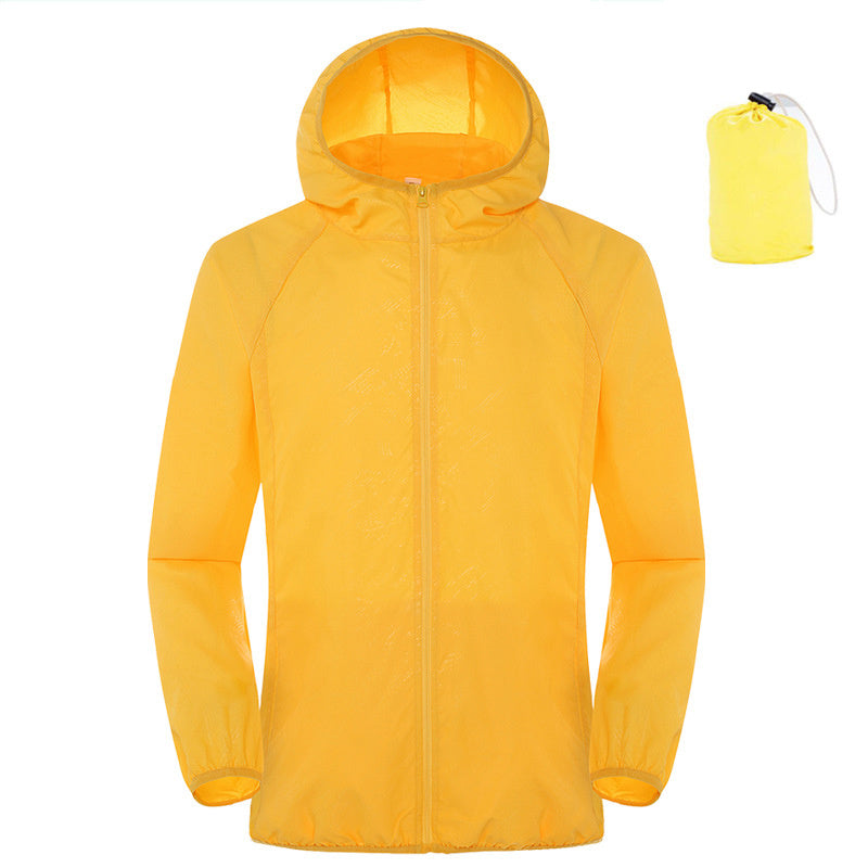 Summer outdoor sun protection wear for women, lightweight, waterproof windbreaker