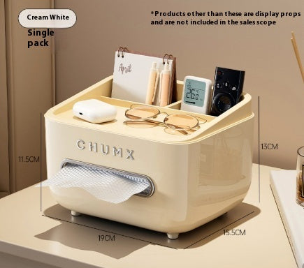 多機能テーブル収納と紙箱の装飾