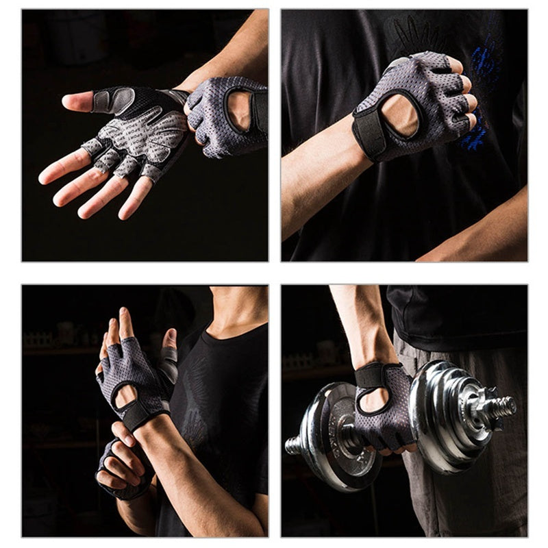 Half Finger Gloves Sports Fitness Gloves Outdoor Riding Anti-Slip Wearing Gloves