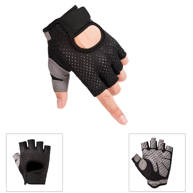 Half Finger Gloves Sports Fitness Gloves Outdoor Riding Anti-Slip Wearing Gloves