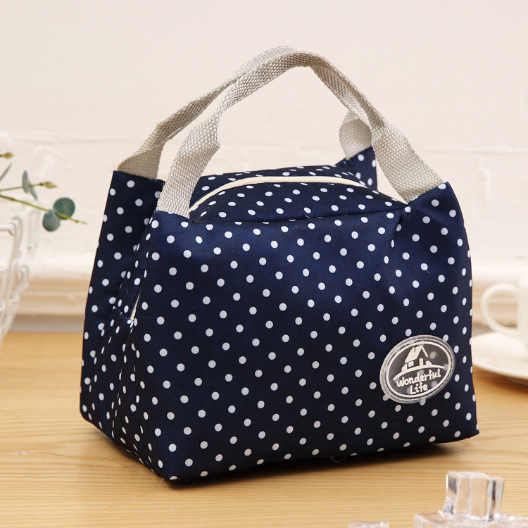 Home use: Daily outdoor portable large capacity, zipper portable picnic bag