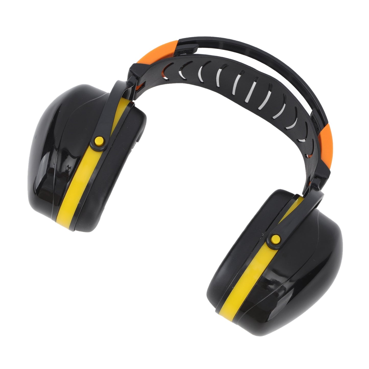 Noise Reduction Earmuffs Foldable Lightweight Hearing Protection Safety Overhead Earmuffs for Garden Shooting Lawn Mowing Black Yellow