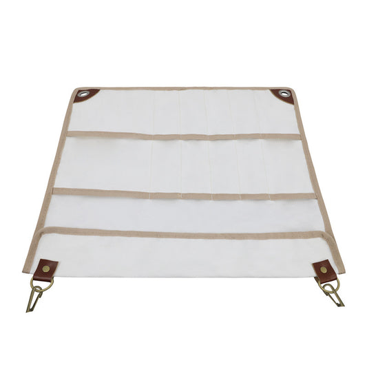 アウトドアキャンプ食器 スパチュラ スプーン 吊り下げ可能な調理器具 折りたたみ式食器バッグ