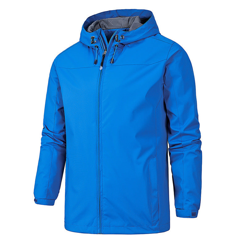 Outdoor windproof and waterproof all-season mountaineering jacket for men