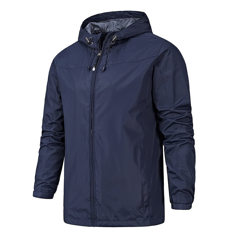 Outdoor windproof and waterproof all-season mountaineering jacket for men