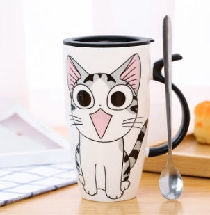 猫の陶器マグカップ600ml|たっぷり飲めて癒される♪かわいい大容量カップ