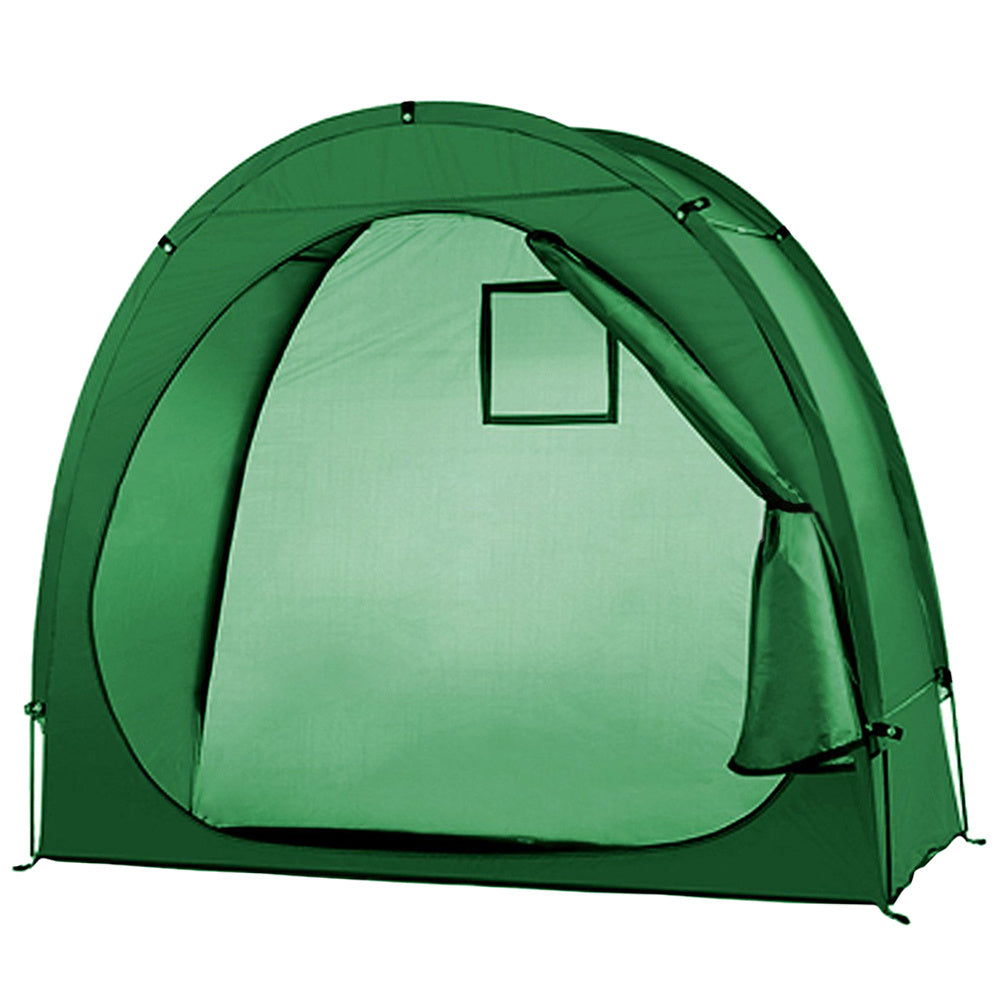 Folding canopy for parked mountain bikes