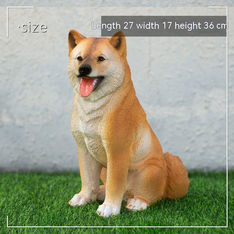 芝犬ガーデンオーナメント|中庭を彩る癒しのアクセント