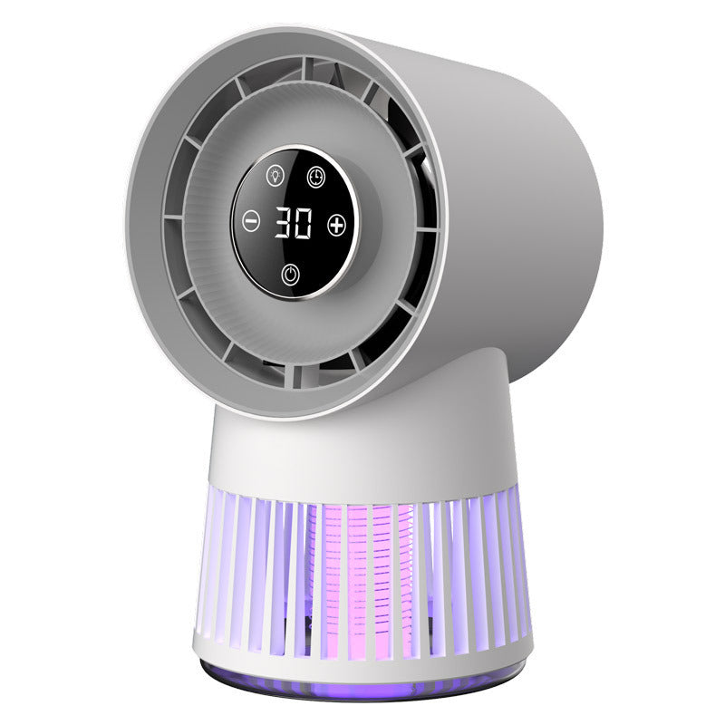 2-in-1ミニ扇風機&電気蚊取り器|USB充電式・ナイトライト付き・家庭&アウトドア用