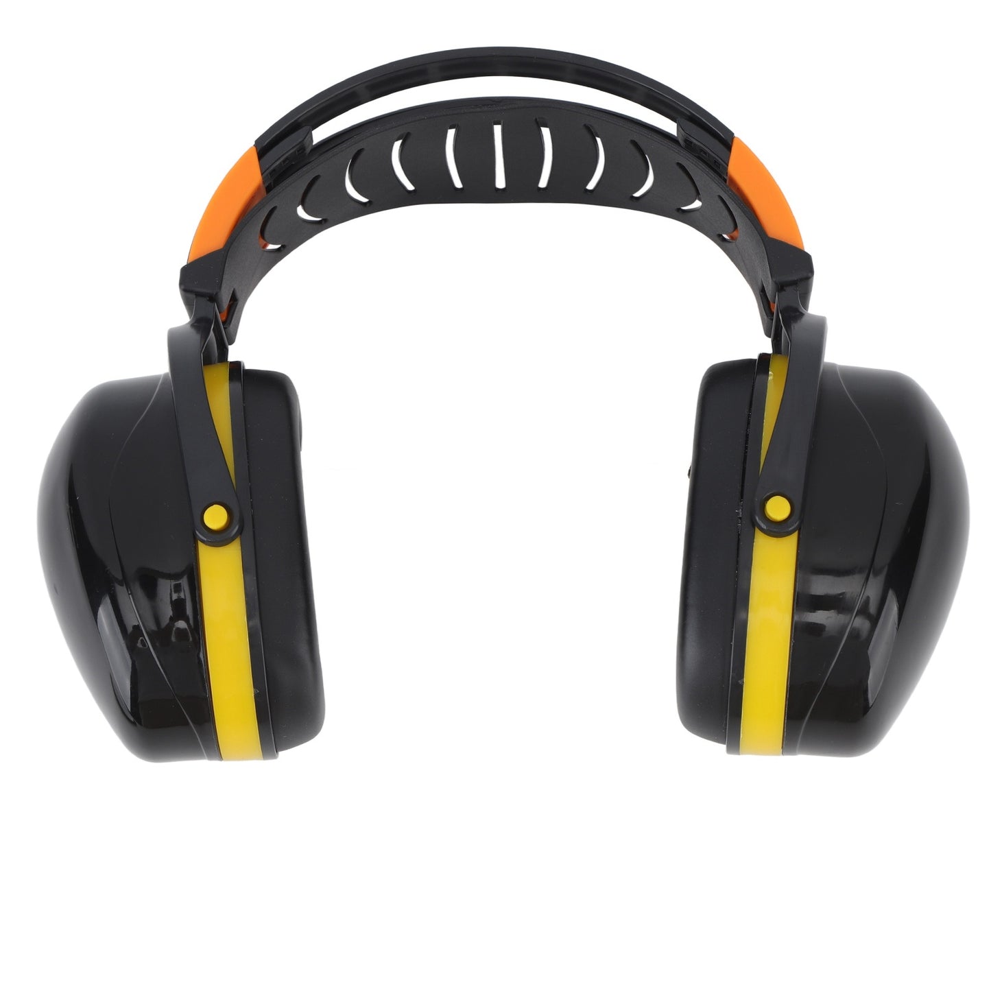Noise Reduction Earmuffs Foldable Lightweight Hearing Protection Safety Overhead Earmuffs for Garden Shooting Lawn Mowing Black Yellow