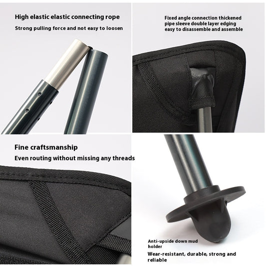 アルミ製アウトドア折りたたみチェア|軽量&頑丈!アームレスト付きで快適キャンプ