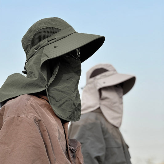 Outdoor fishing cap, bucket hat, UV protection, sun hat