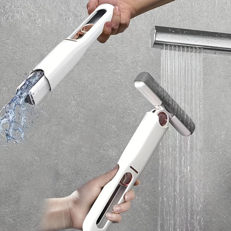 ポータブル自己圧縮ミニモップ|絞れる×洗える×小さく持ち運べる!水回りもピカピカ快適掃除