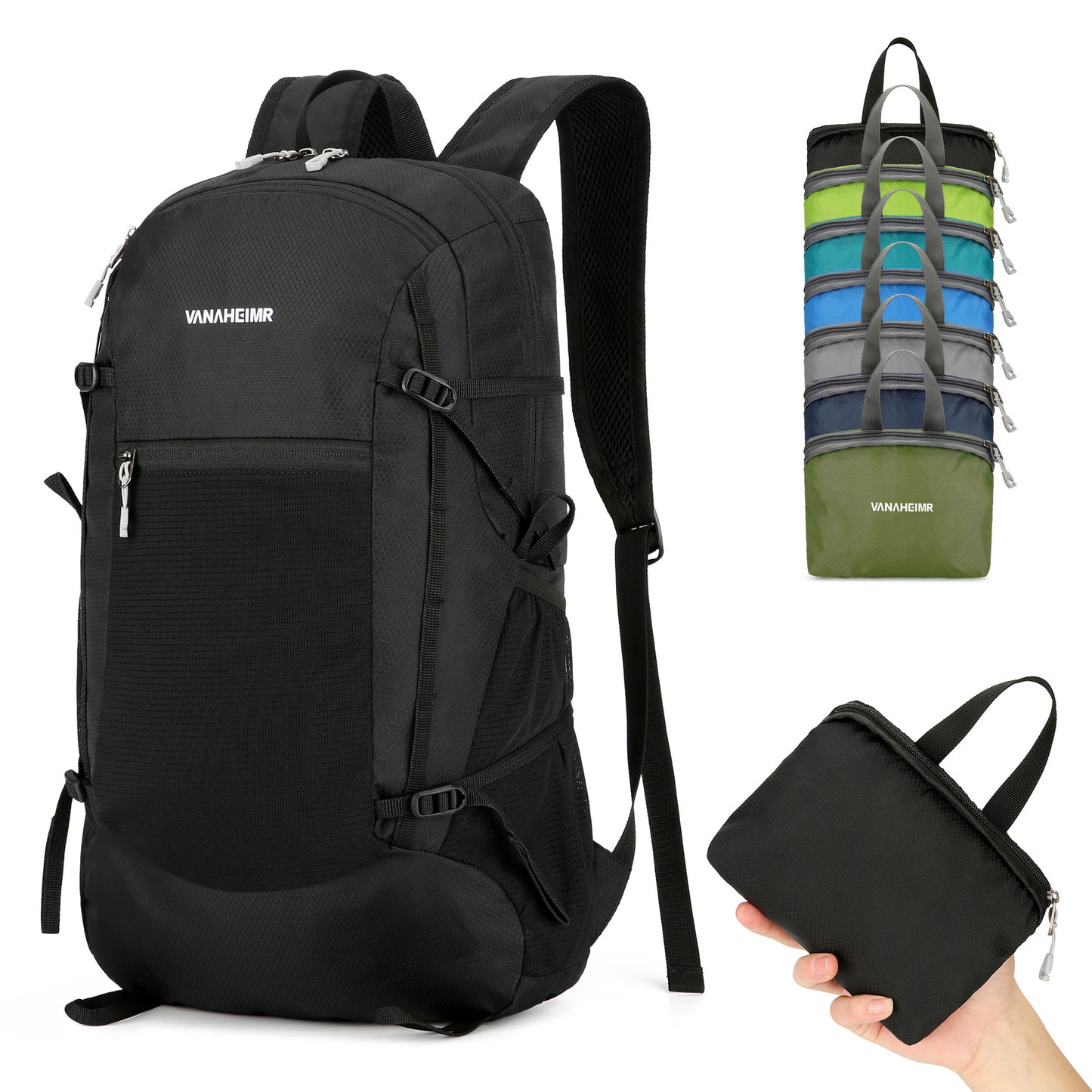 折りたたみ式 多機能ポータブル アウトドア旅行用 防水バックパック