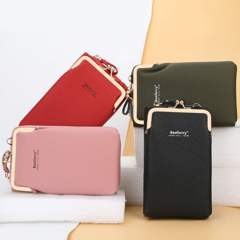ロック付きショルダーバッグ|スマホも財布もこれ一つでおしゃれに持ち歩き