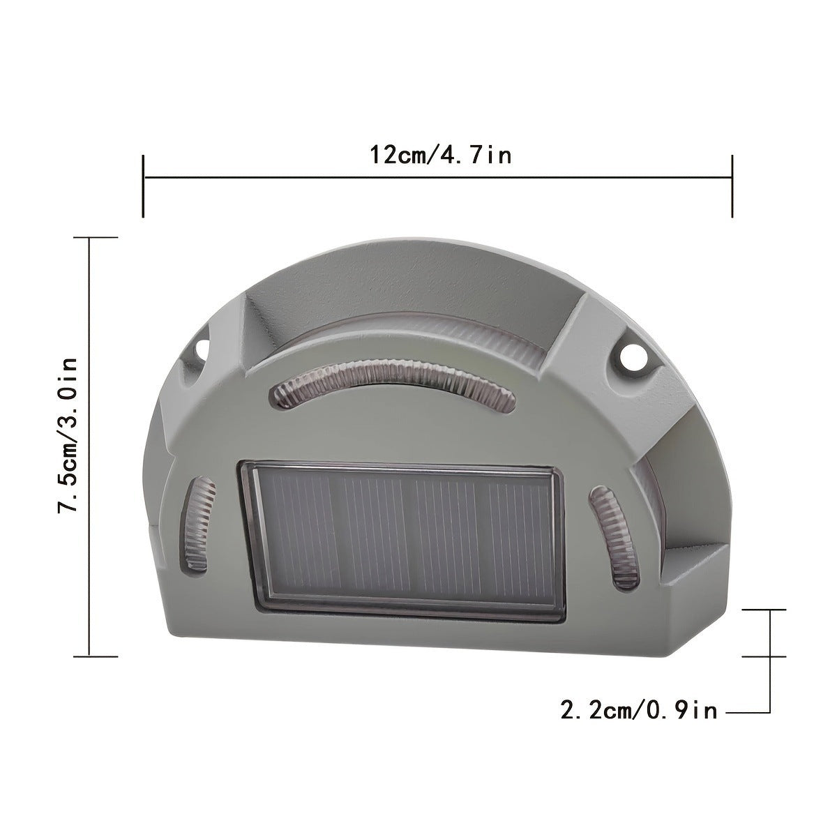 Solar Deck Light Cast Aluminum Shell Garden Trail Light