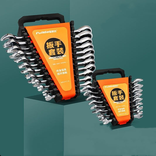 ダブルヘッドラチェットレンチセット|狭い場所もラクに回せる!作業がはかどる多機能ツール