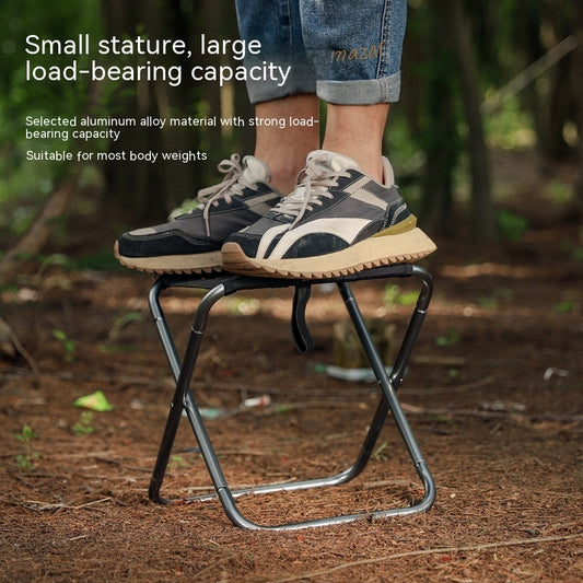 ポータブル折りたたみスツール|軽量アルミ合金製・アウトドア用コンパクトチェア