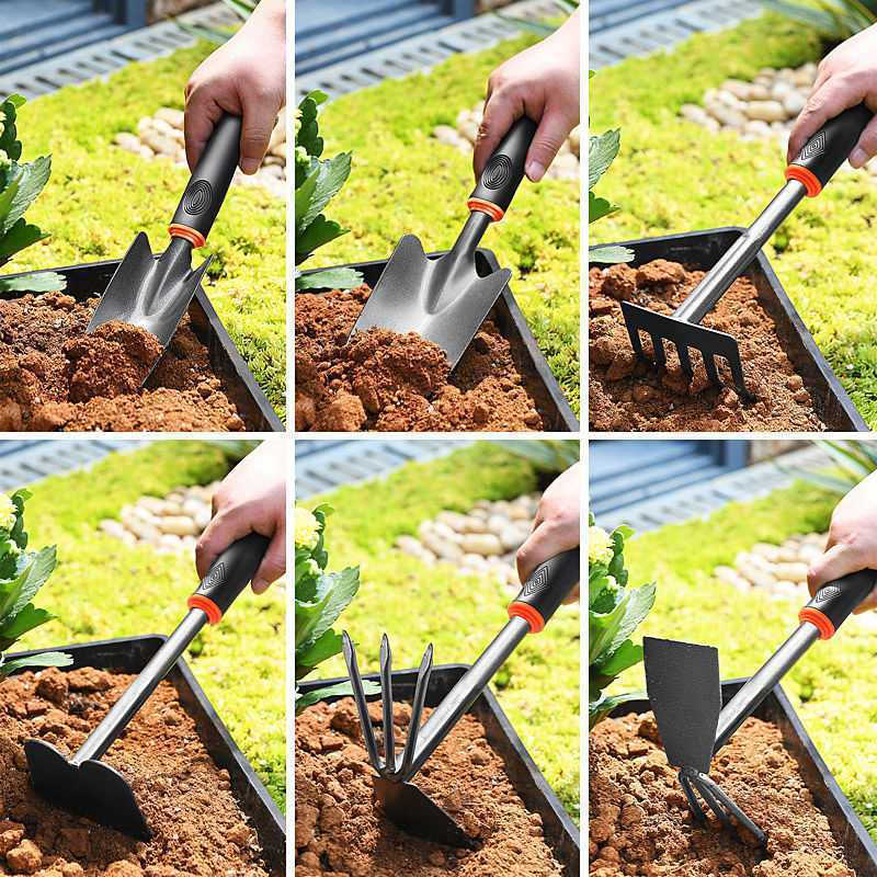 ガーデニングミニツールセット|家庭用にぴったりな小型シャベル&植え替えツール