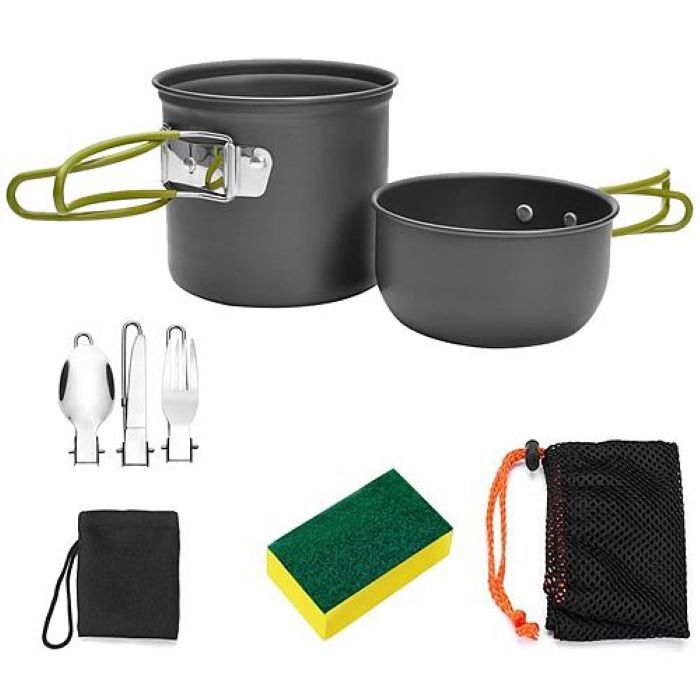 ポータブルキャンプ調理器具セット|アウトドア・登山・防災に便利なコンパクトクッキングギア