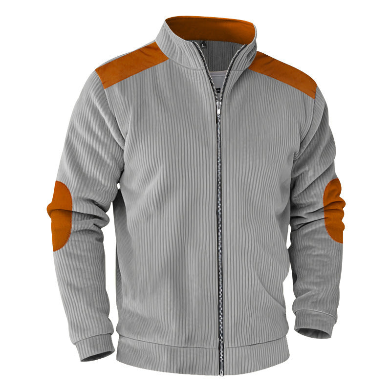 レトロスタンドカラー メンズジップジャケット|大人カジュアルを上品に演出