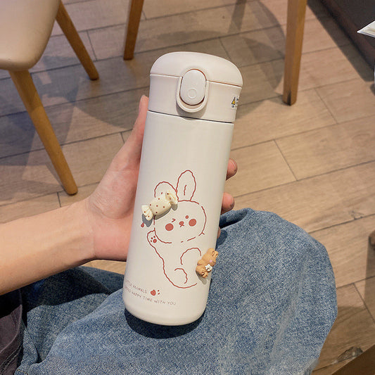 サーモス・ストロー付きボトル|カップでそのまま飲める♪やさしいデザインの保温ボトル