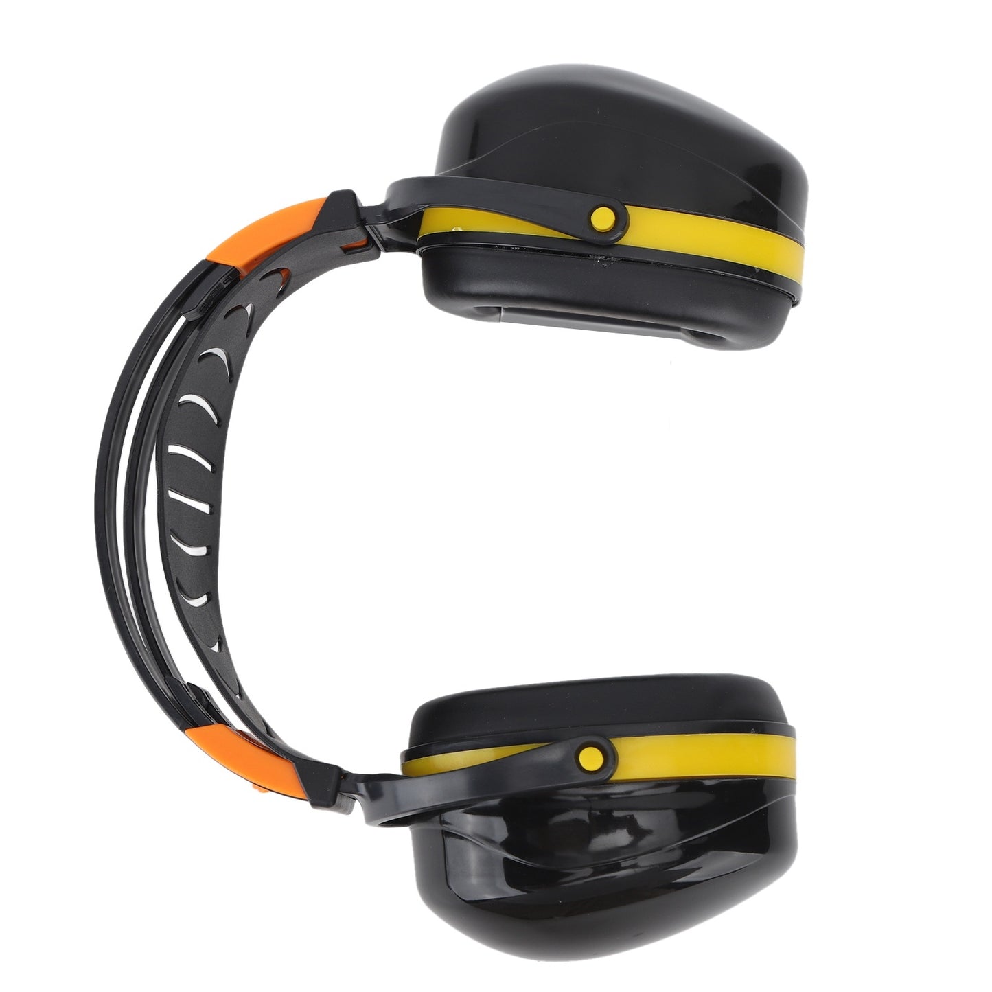 Noise Reduction Earmuffs Foldable Lightweight Hearing Protection Safety Overhead Earmuffs for Garden Shooting Lawn Mowing Black Yellow