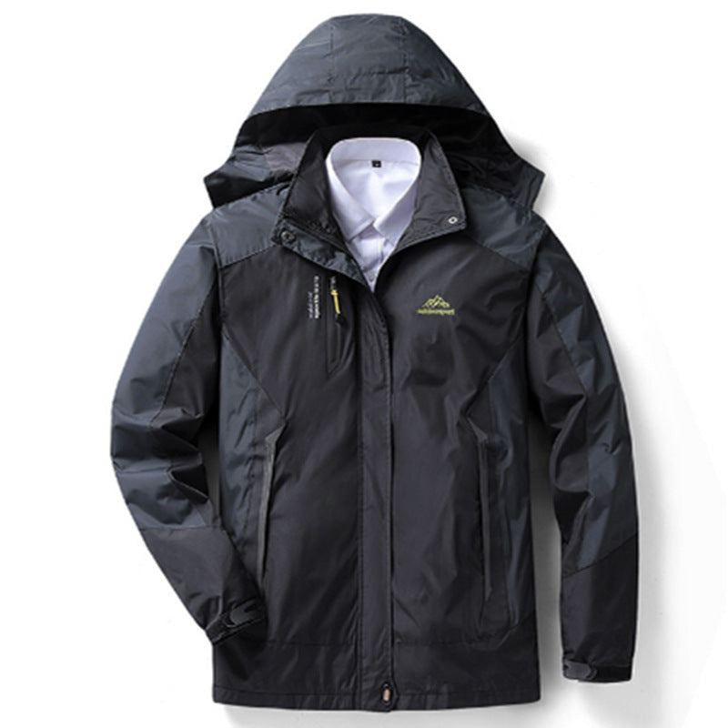 春秋用プリントシェルコート|アウトドアもタウンユースもスタイリッシュに