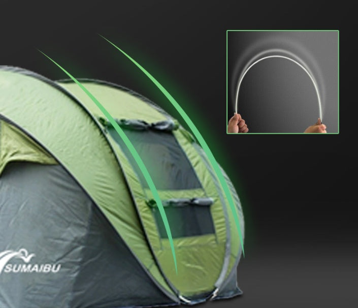 Outdoor Automatic Tent Quick Open and Throw Tent Camping Equipment for 3-4 People