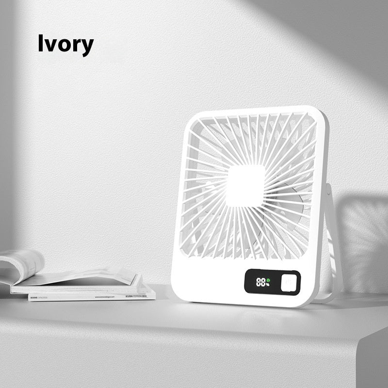ミニポータブル小型ファン｜どこでも使える！充電式＆コンパクトなデスク用送風機