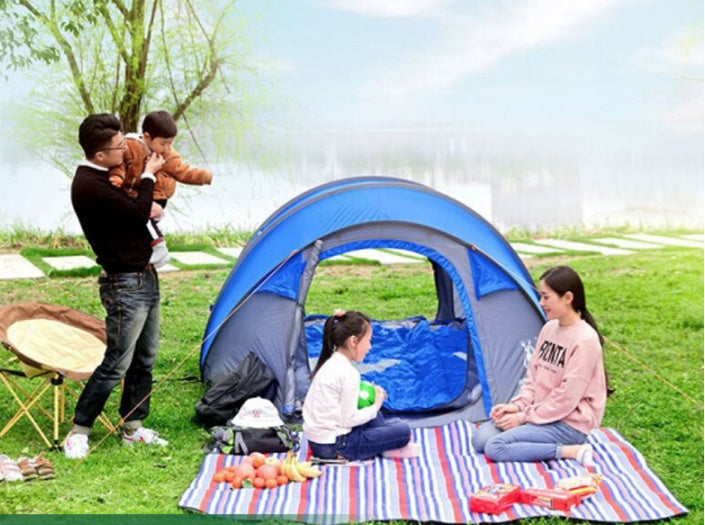 Outdoor Automatic Tent Quick Open and Throw Tent Camping Equipment for 3-4 People