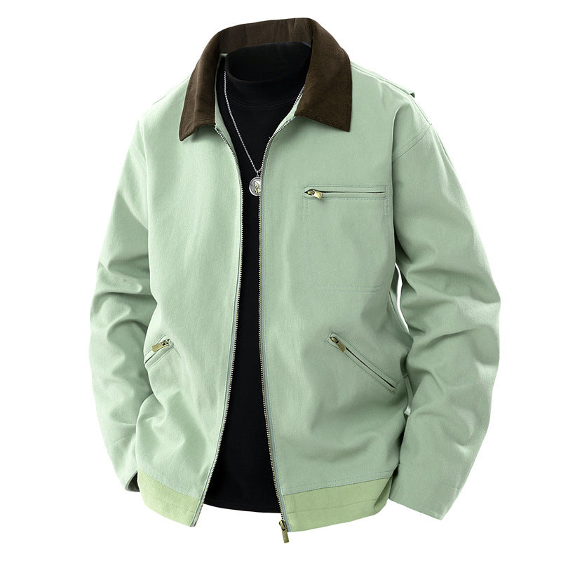 コントラストカラー作業服ジャケット｜春秋に快適＆スタイリッシュ